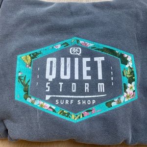Quiet storm grey oversized hoodie